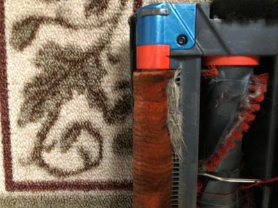 hair stuck in the comb