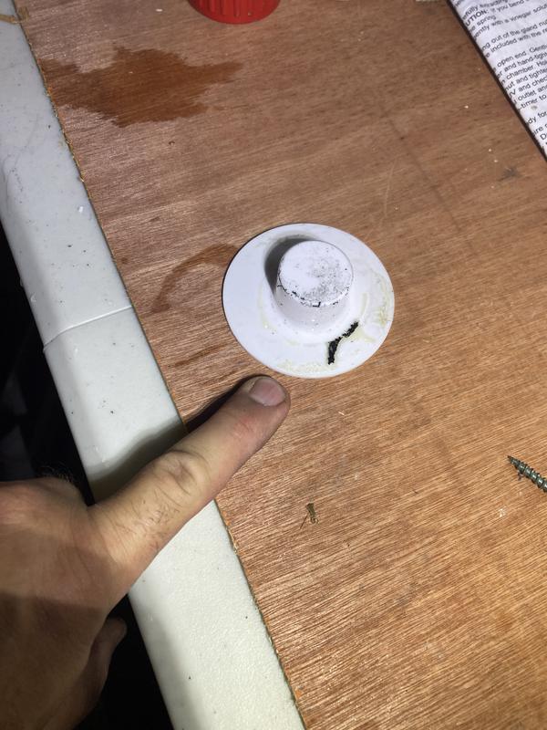 Sample plug falling out