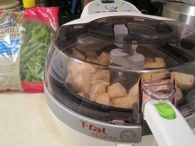 Potato Wedges cooked in Antifryer