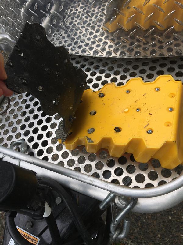 Rubber grip tearing away from leveler