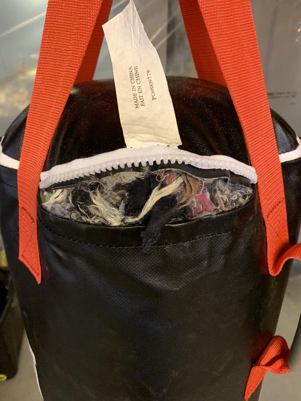 This rip was just from hanging the bag.