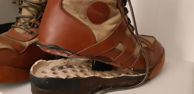 "Sole-less" Hodgman Lakestream wading boot (both boots had same issue)