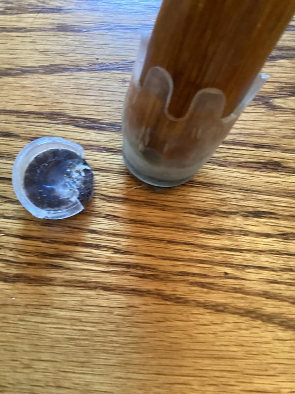 Bottom has broken off