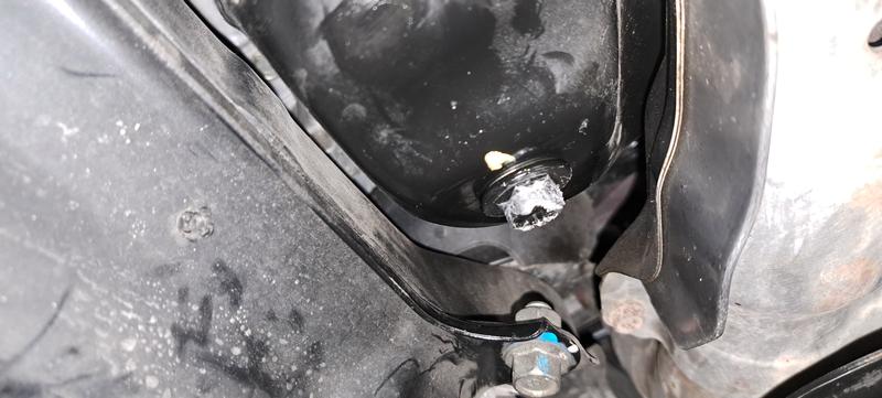 rounded off oil drain bolt