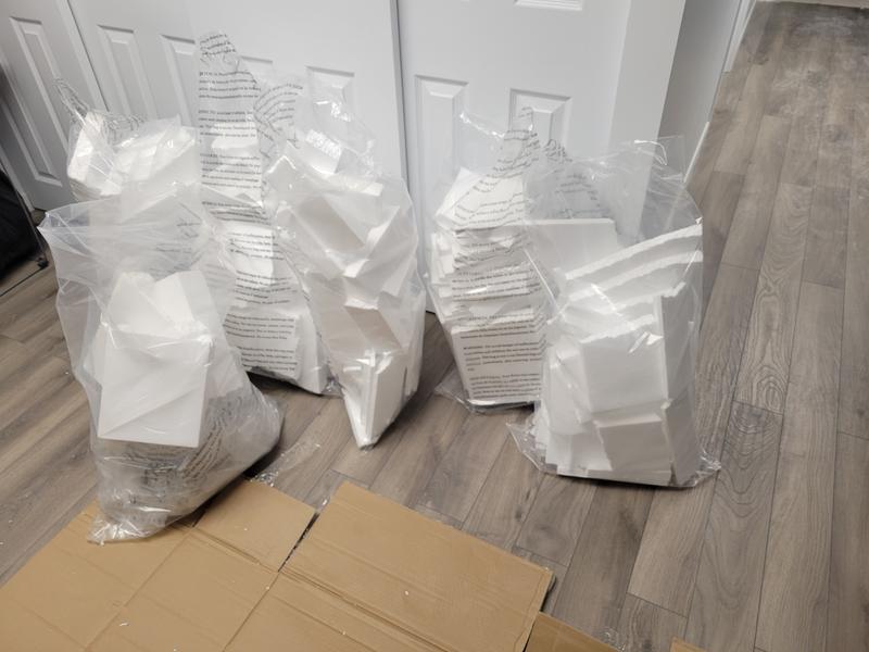 Pour deux armoire sac non recupérable et stirofome