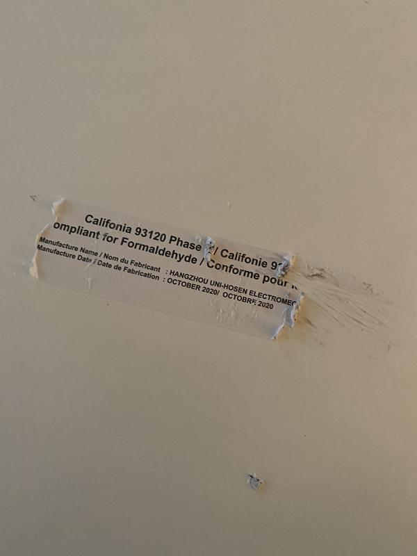 The sticker that tears when you try to remove it