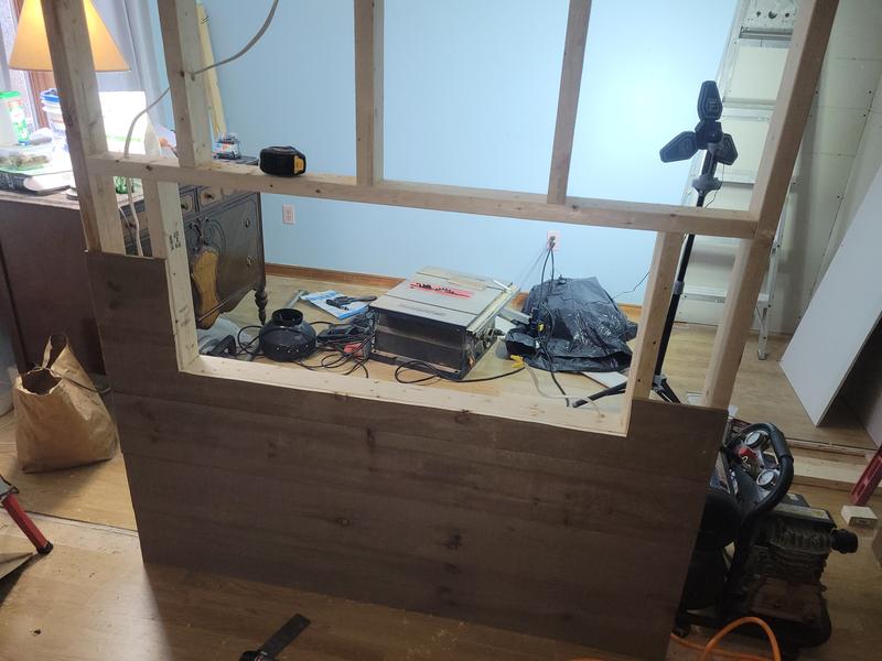 Recent reno, frame out insert, directions are clear