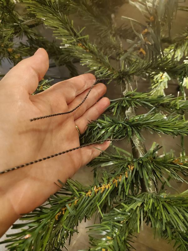 The exposed branch wires, the ends are sharp