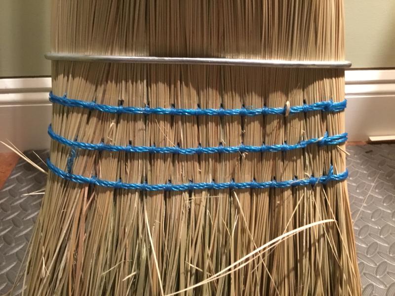 Binding nicely threads through to capture the bristles