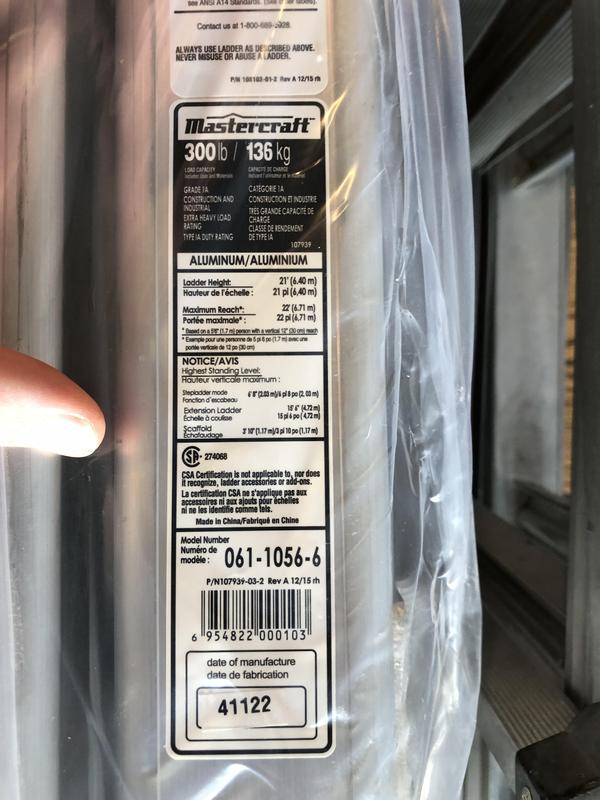 New Ladder, Model 061-1056-6