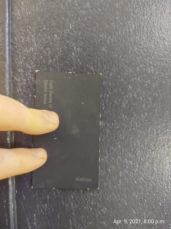 This is the result after 1 coat of paint on white primer (not the desired effect)