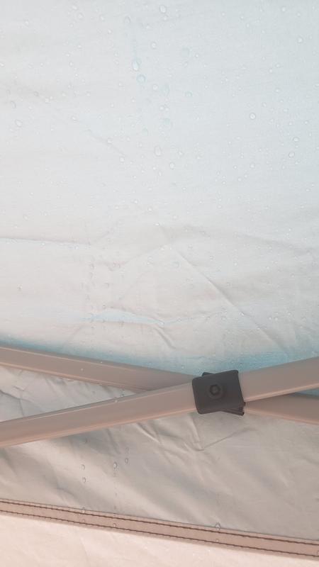 Water under the canopy.