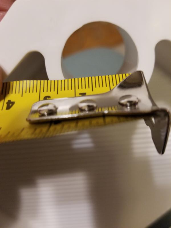 Shelf hole diameter