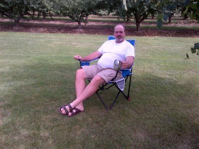 The big guy is comfortable