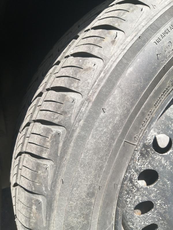 1 picture is after, 2nd was the color that my tires were before placing the Meguiras