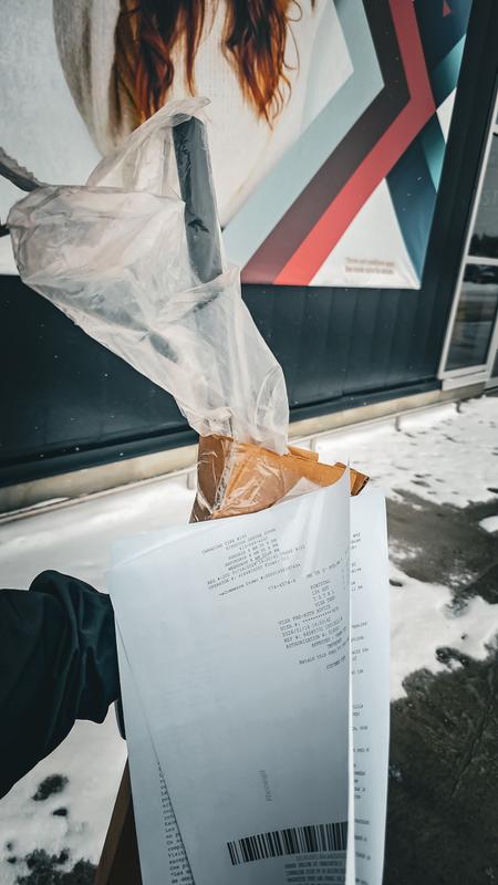 The way this product was received at pickup.