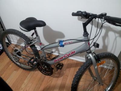 New seat on my 8 or 9 year old bike(still runs smooth due to a recent tune-up!) I installed the seat myself though easily!