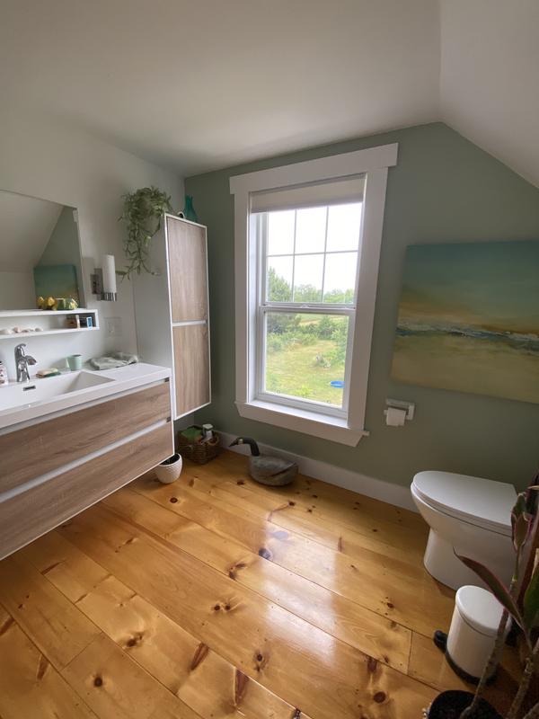 Wide plank floor with gaps