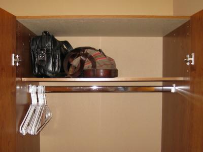 Shelf & hanging bar - full width