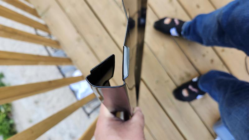 Deformed part.  Box was pristine as was the cardboard cover the part was in. Indicates this left the factory like this.