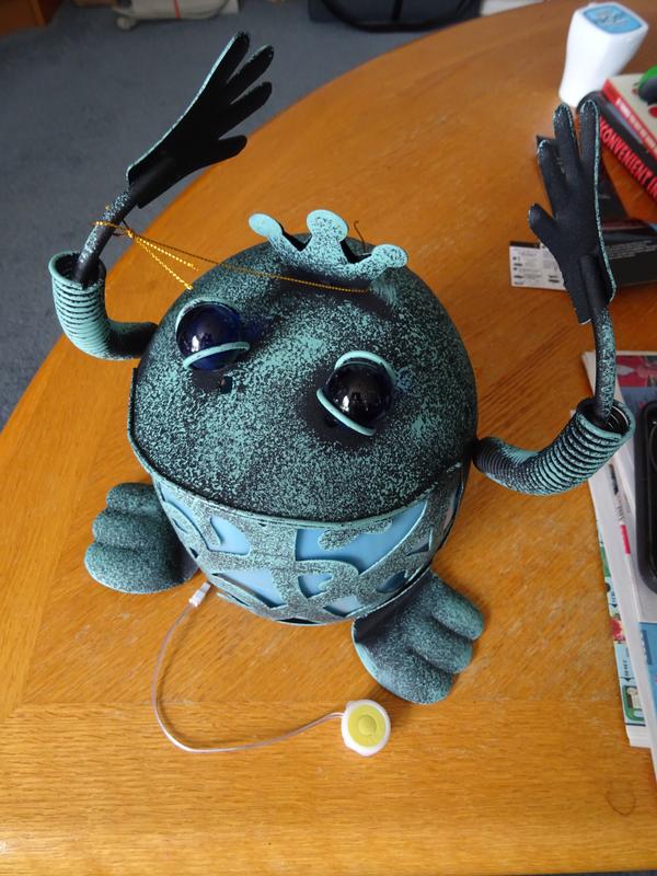 The frog and it's Try Me button.