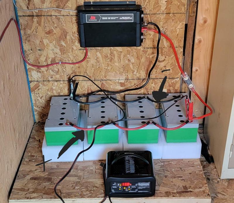 1500w pure sine with 400ah 12v Lead Carbon battery