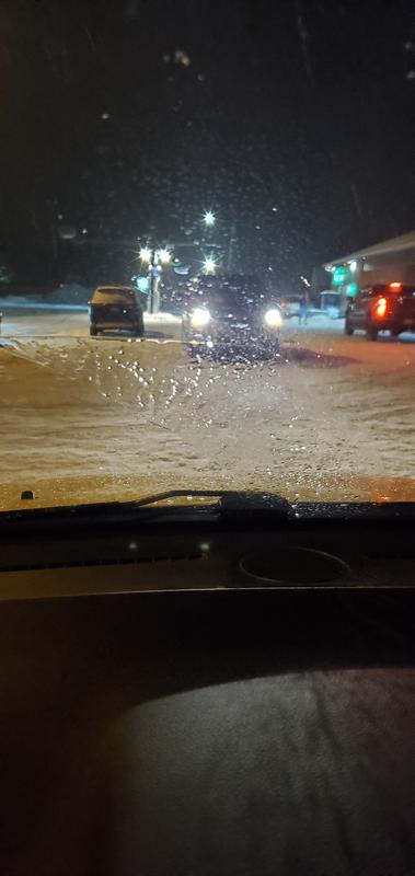 Missed wiping section of windshield