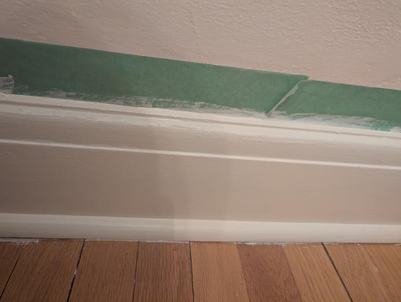 Painted baseboards