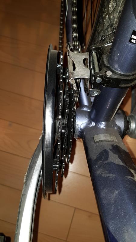Chain all the way under the smallest gear