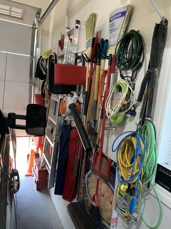 It might look cluttered, but I got a Lotta stuff stored on that wall