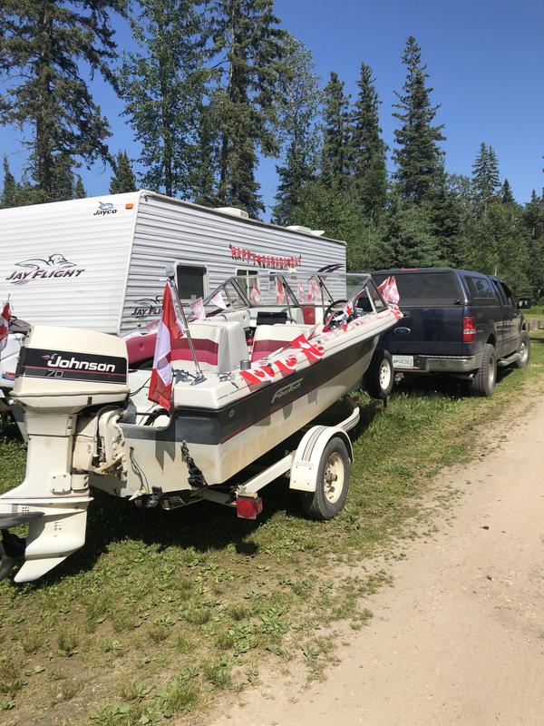Boat ready for the parade.