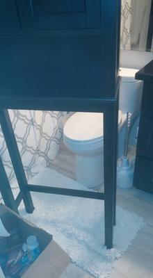 ... and how do I get it behind the toilet?