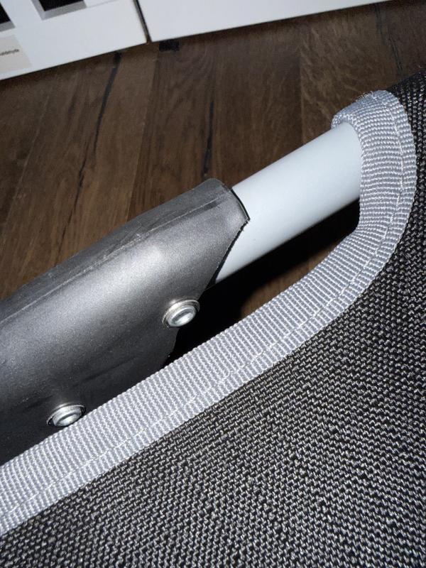 Broken Plastic Elevated Dog Bed - Both Centre Hinges on Either Side (One Inside/One Outside)
