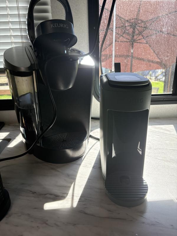Photo shows difference from the big keurig to the mini