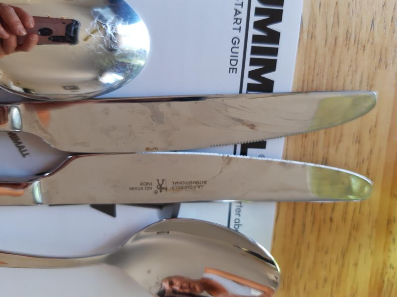 Stains are rust coloured