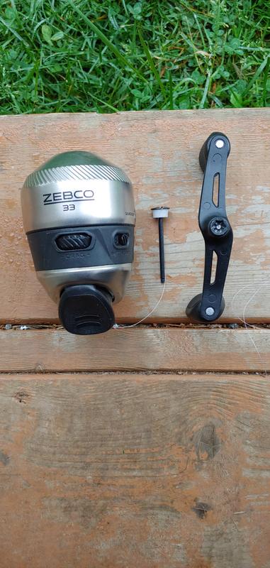 Zebco 33® Spincast Fishing Reel, Pre-Spooled, Anti-Reverse, Reversible