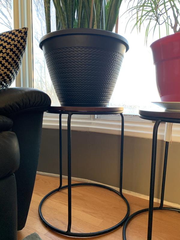 Je m’en sers comme support pour mes plantes lourdes