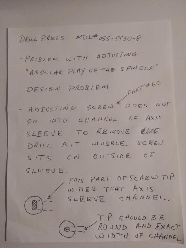 Drill Press Issue