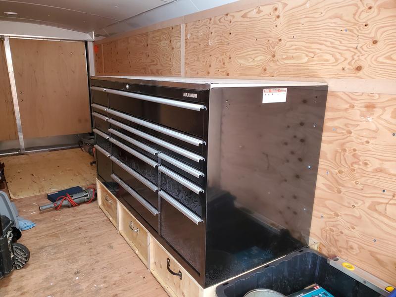 Being used as a tool cabinet in my new tool / work trailer