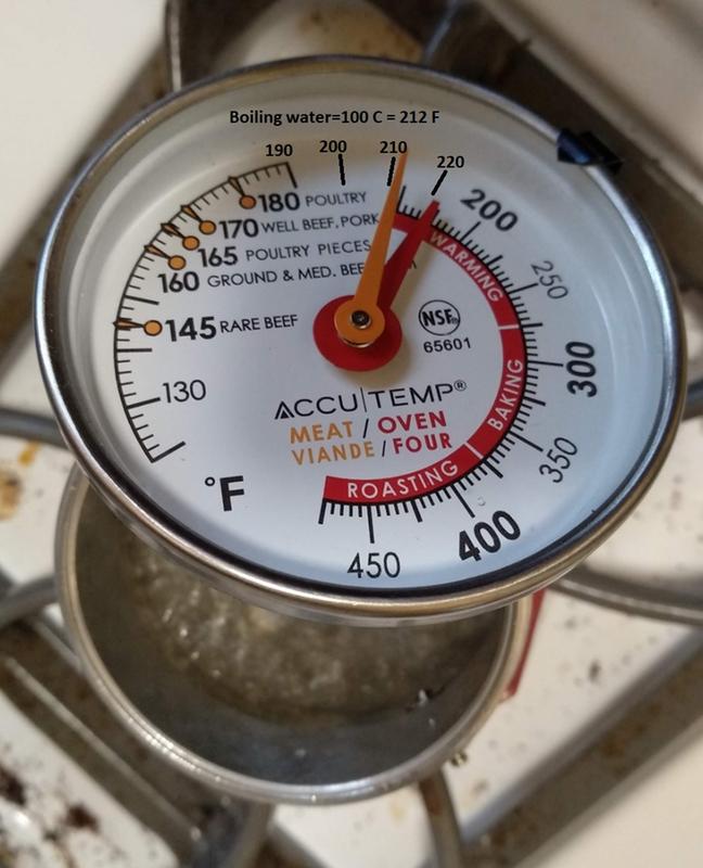 Boiling Temp Accurate @ 212 degrees F
