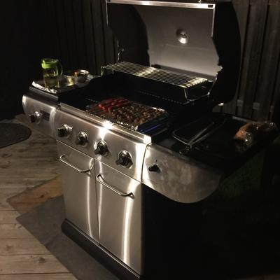 bbq at night