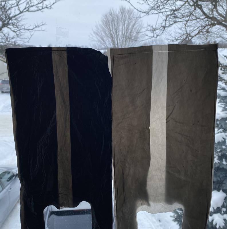 Right bag is new version