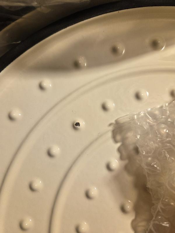 Éclat parti sous le couvercle