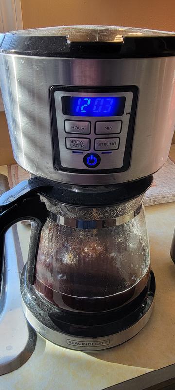 Brewing hot coffee