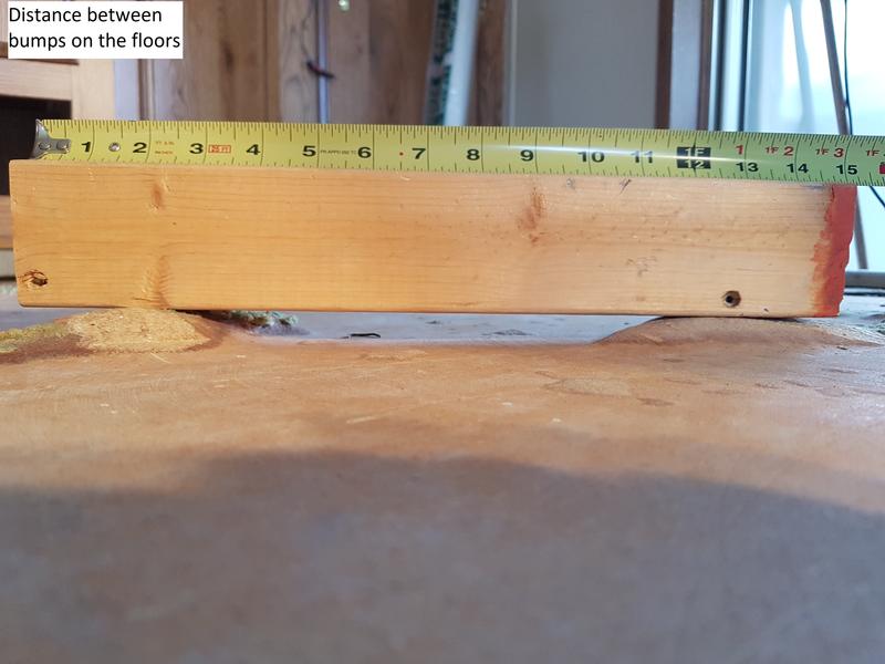 Urine volcano's that were cut off the floor with this tool