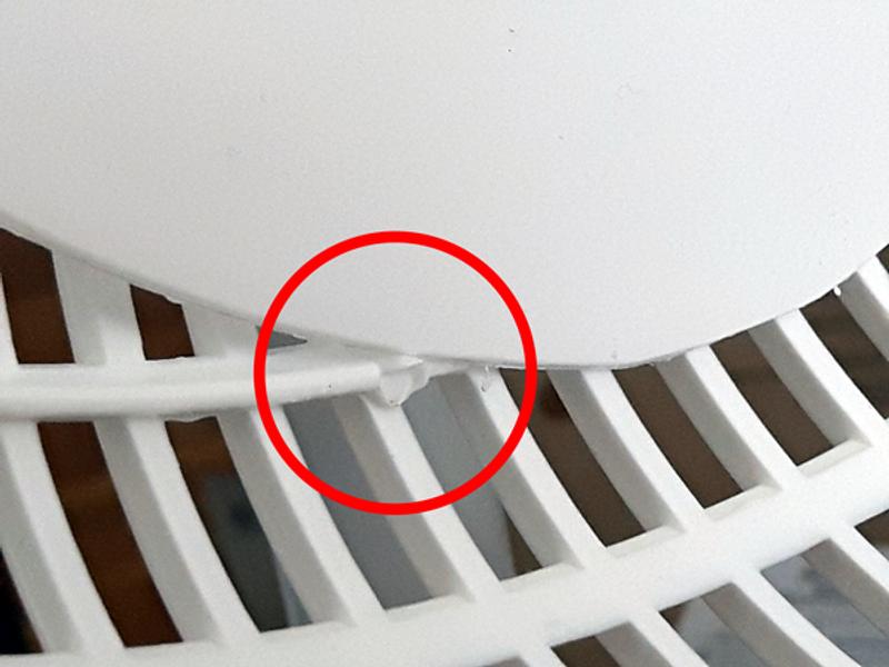 Fan blade stopped at "tag"