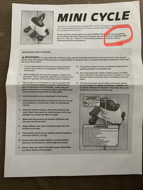 Healthrider Mini Cycle Under Desk Elliptical Foot Pedal Exerciser