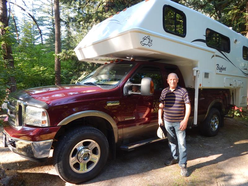 My Bigfoot camper where I winterize the plumbing