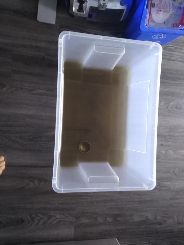 Colour of product after it stopped removing rust