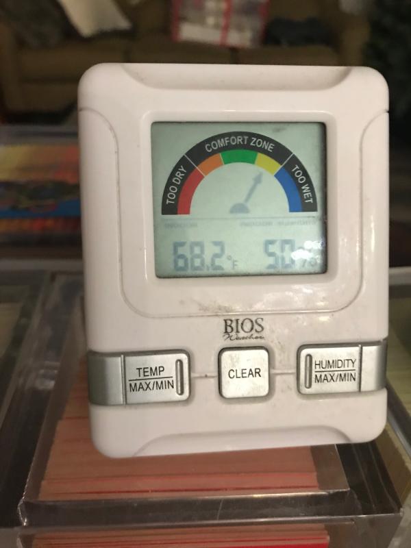 From <30% to 50% humidity in less than 48 hours.